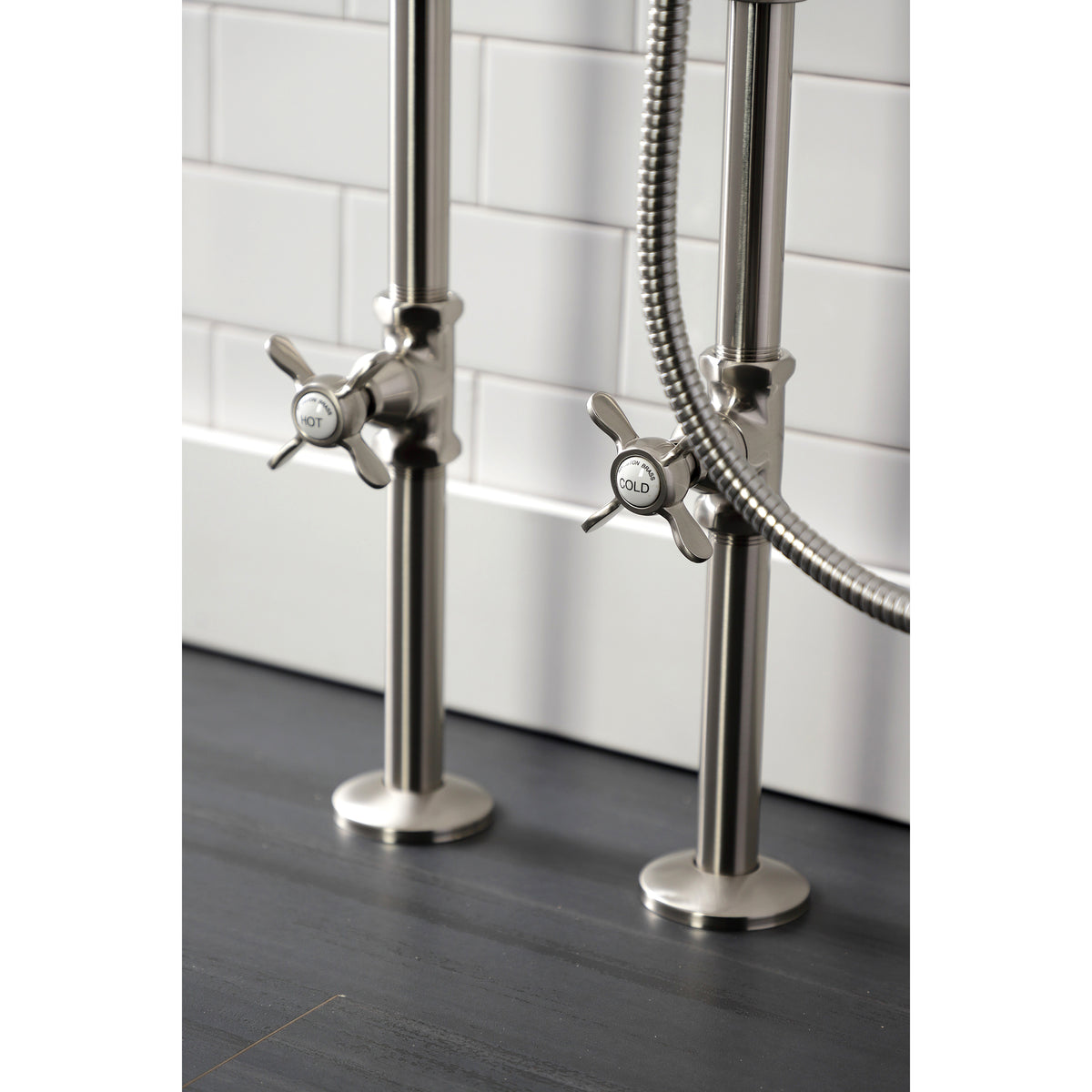 Essex Freestanding Clawfoot Tub Faucet Package with Supply Line