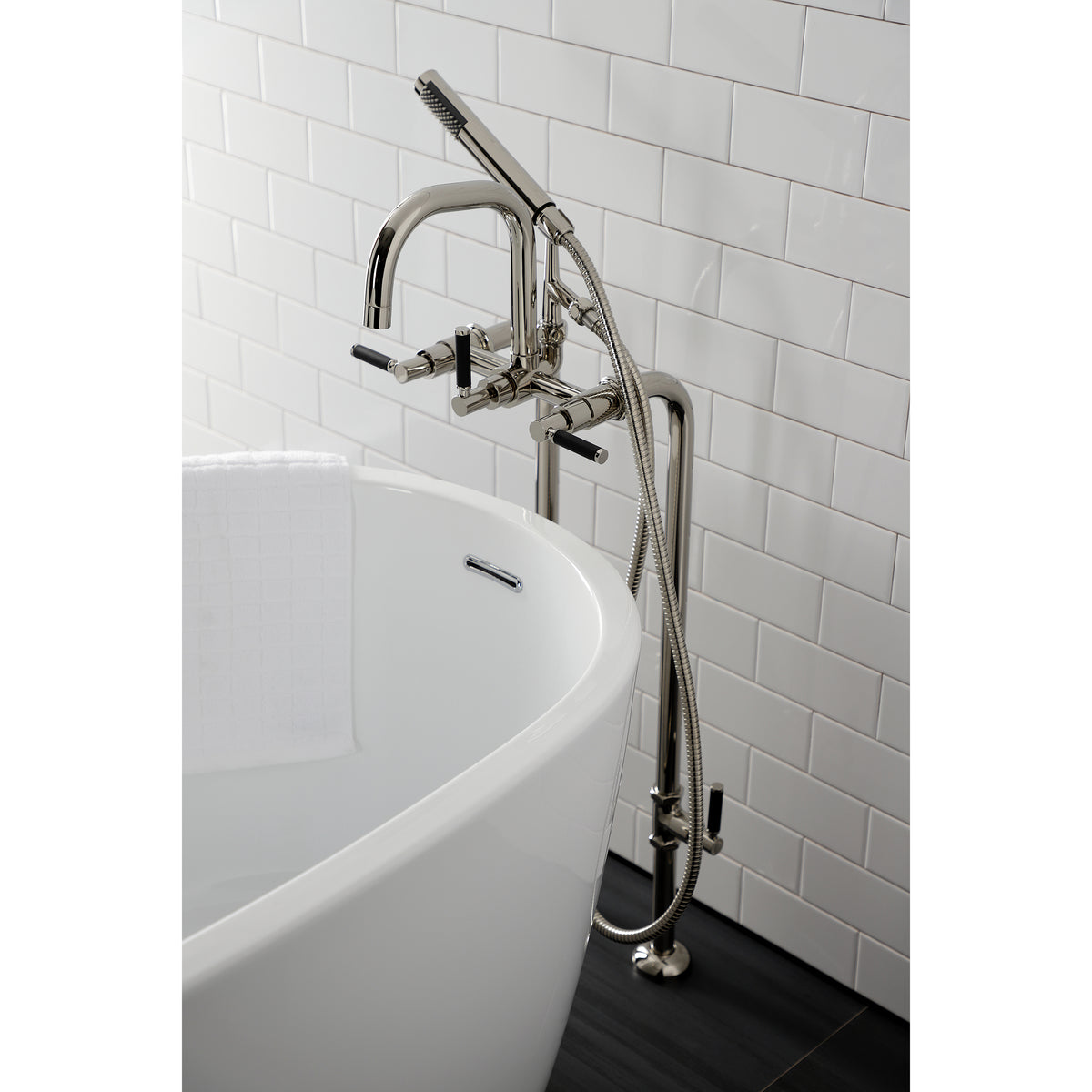 Vintage CCK8406DKL Concord Freestanding Tub Faucet with Supply Line,Stop Valve