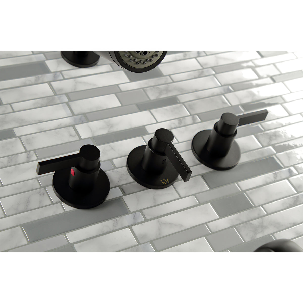 NuvoFusion Three-Handle Tub and Shower Faucet