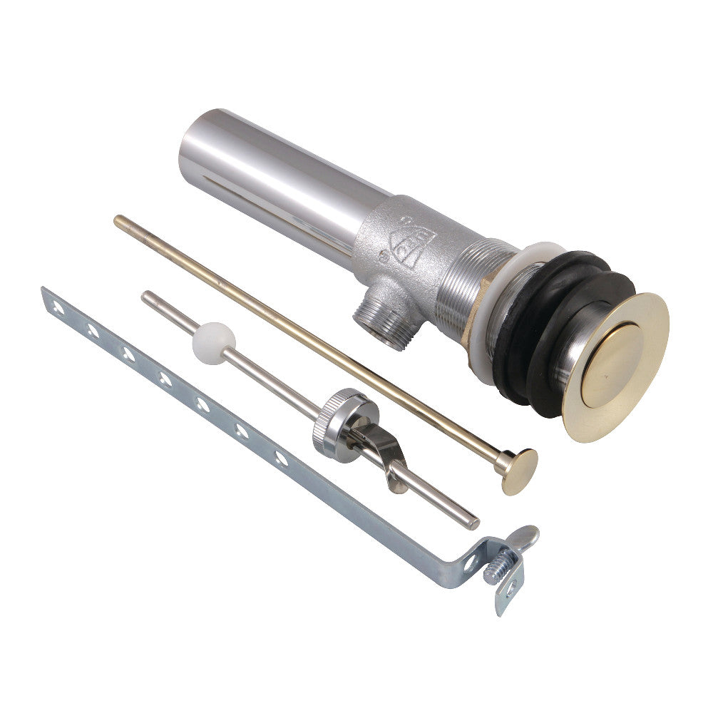 Kingston Brass Brass Pop-Up Drain with Overflow Hole, 22 Gauge