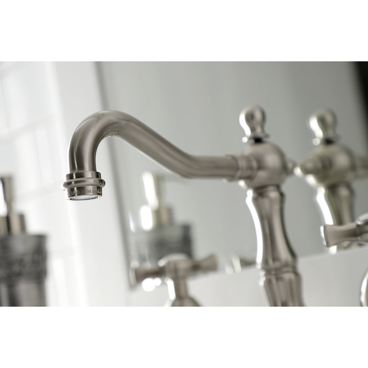 Kingston Brass KS1977NX Hamilton Widespread Bathroom Faucet with Brass Pop-Up