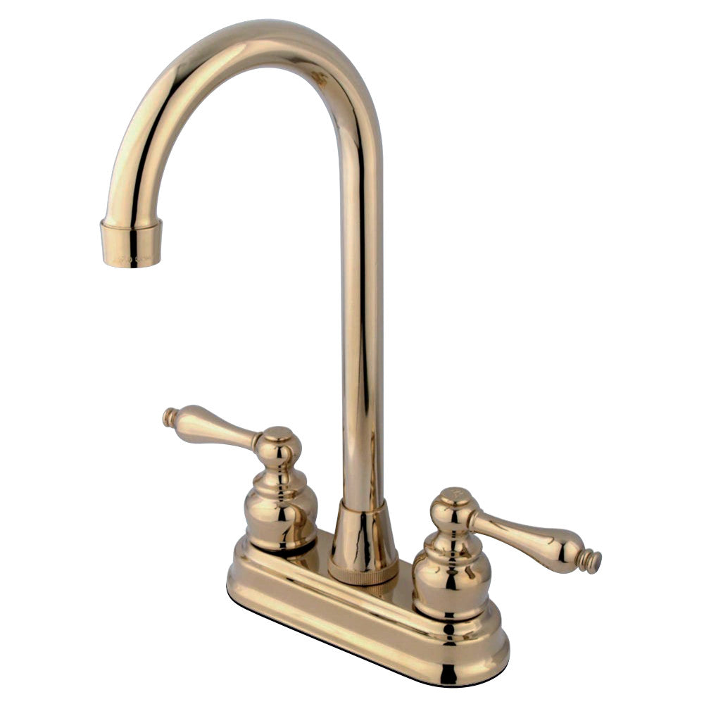 Kingston Brass KB492AL Victorian 4" Centerset High Arch Bar Faucet
