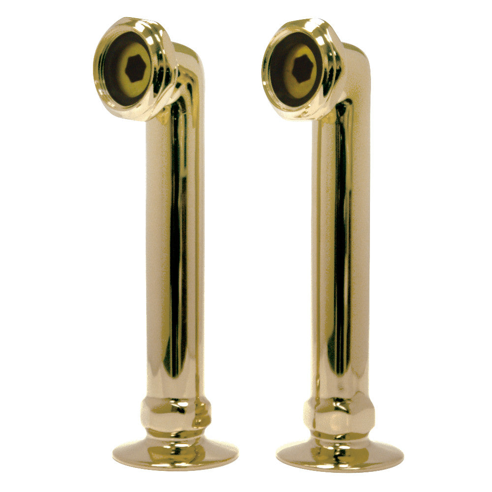 Kingston Brass Aqua Vintage 6-Inch Deck Mount Riser for Leg Tub Filler