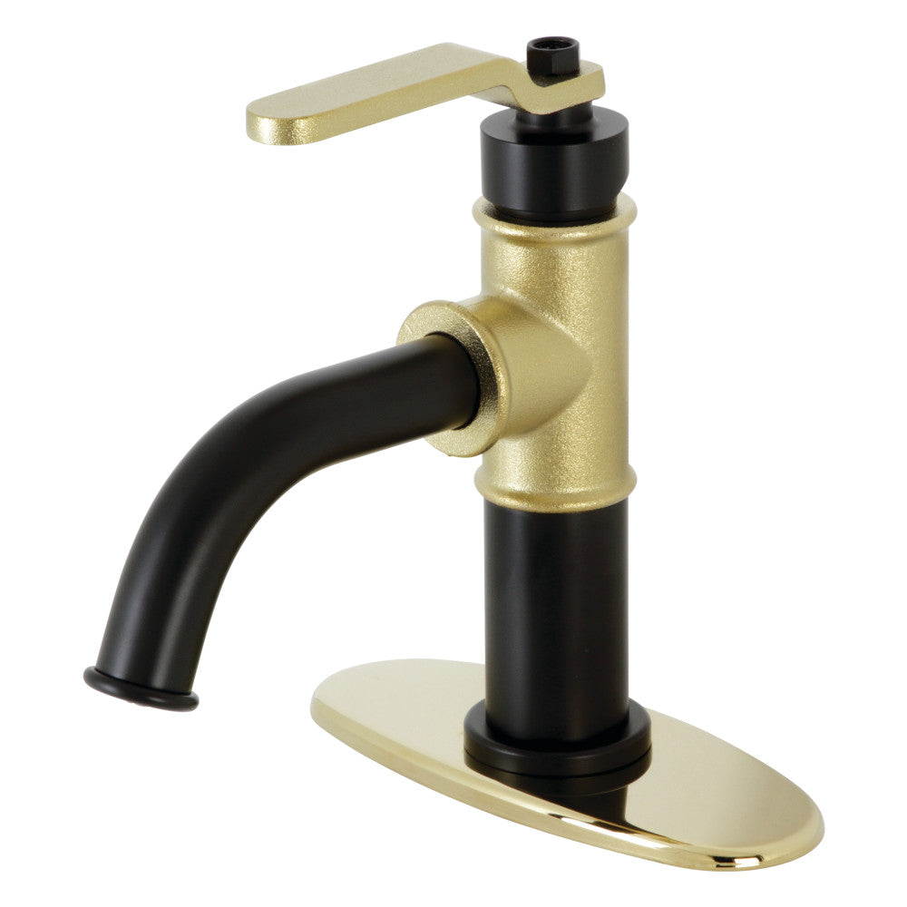 Kingston Brass KSD2828KL Whitaker Single-Handle Bathroom Faucet with Push Pop-Up