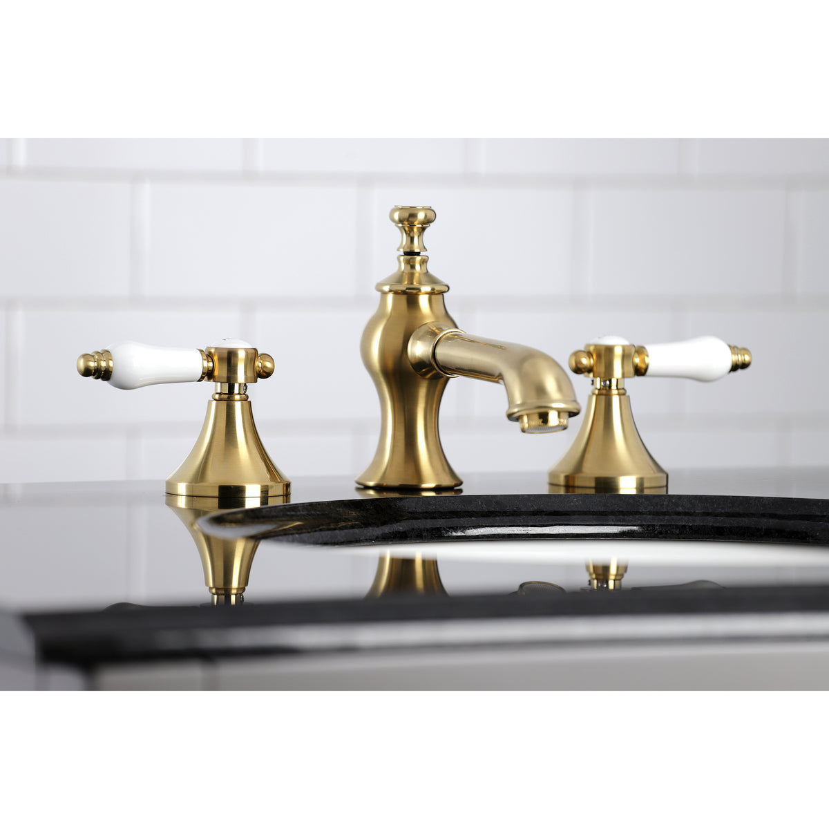 Kingston Brass KC7065BPL 8 in. Widespread Bathroom Faucet