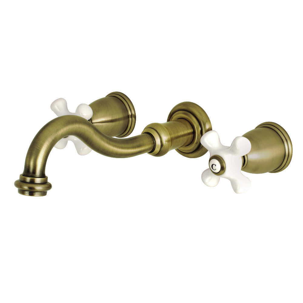 Kingston Brass KS3120PX Vintage 2-Handle Wall Mount Bathroom Faucet