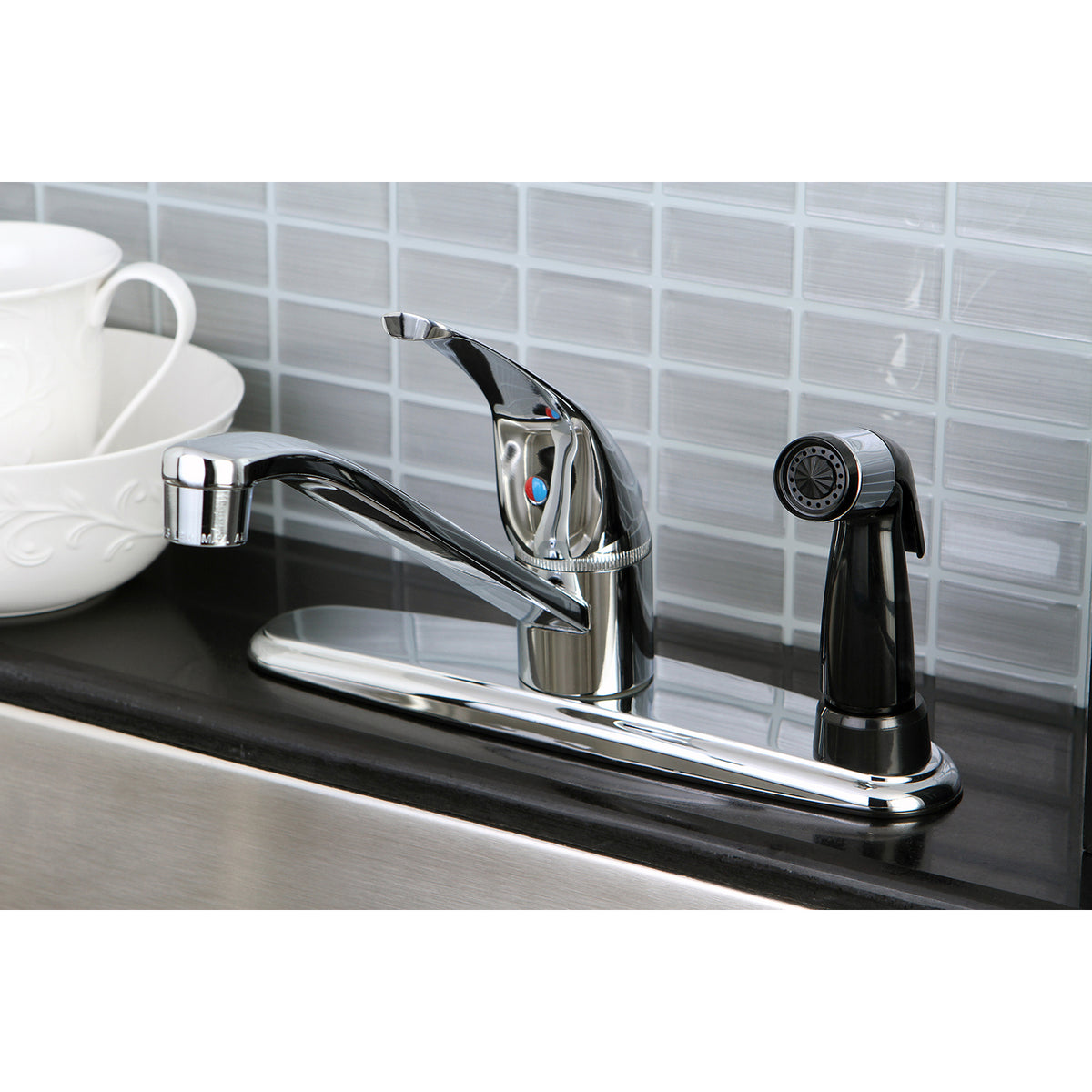 Kingston Brass KB5730 Chatham Single-Handle Centerset Kitchen Faucet