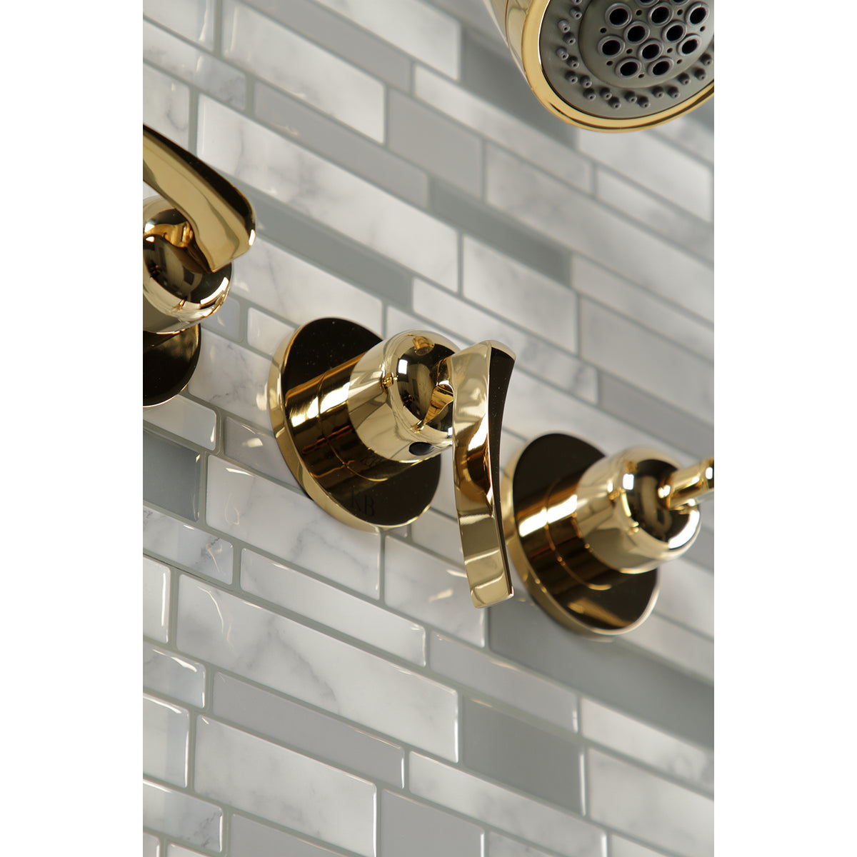 Centurion Three-Handle Tub and Shower Faucet