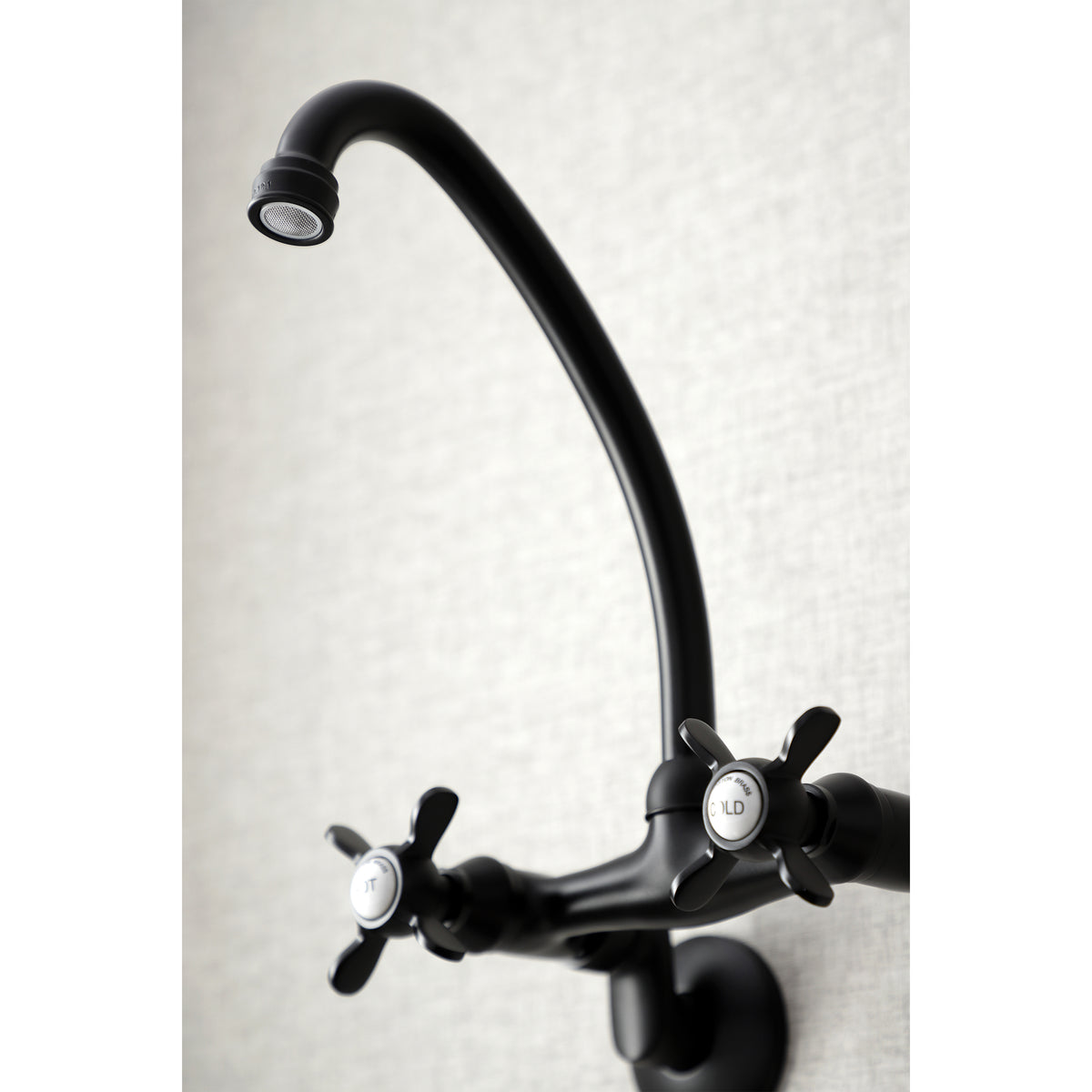 Kingston Brass KS114C Essex Two Handle Wall Mount Kitchen Faucet
