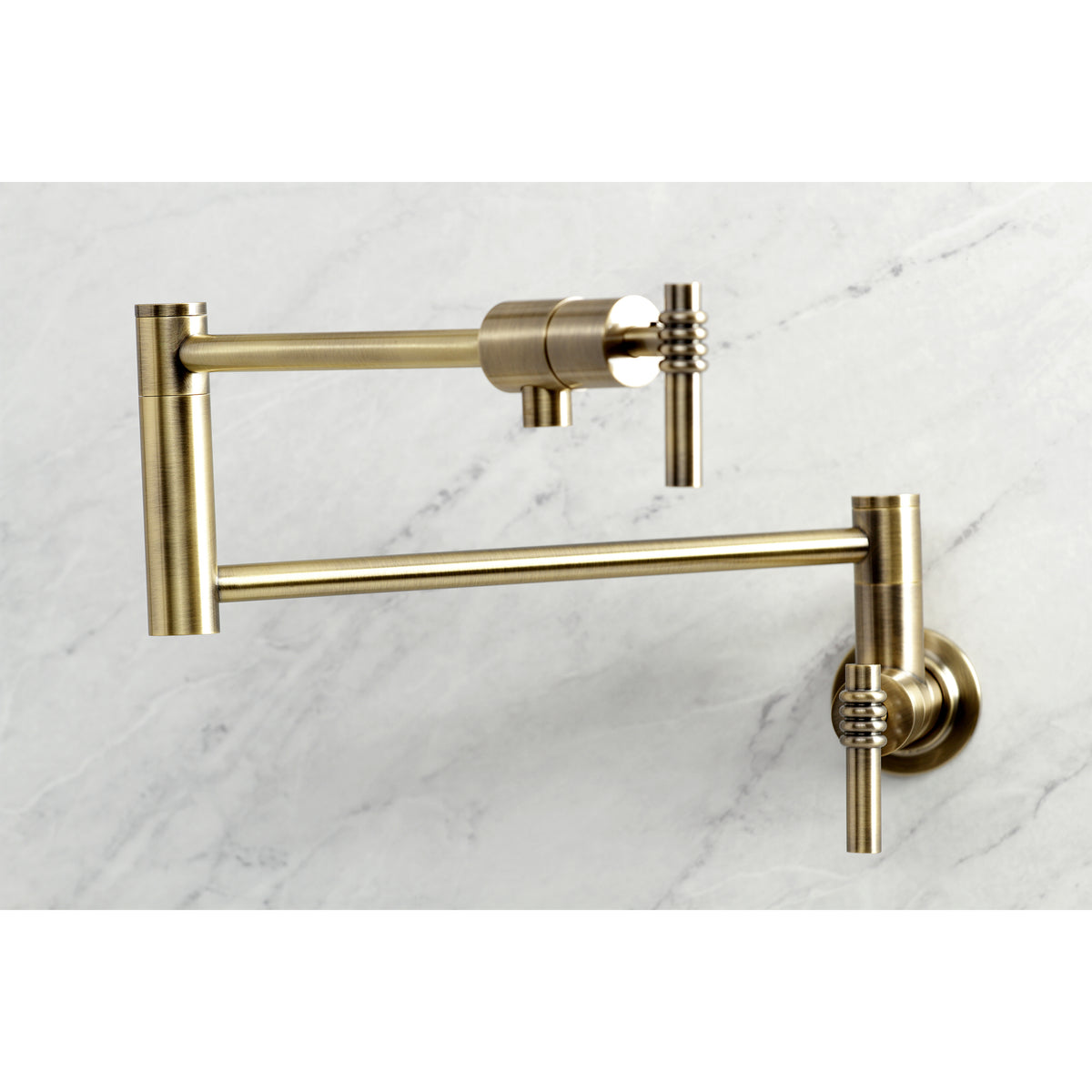 Kingston Brass KS4107ML Milano Wall Mount Pot Filler