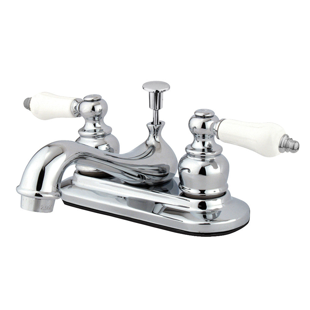 Kingston Brass KB606PL Restoration 4 in. Centerset Bathroom Faucet