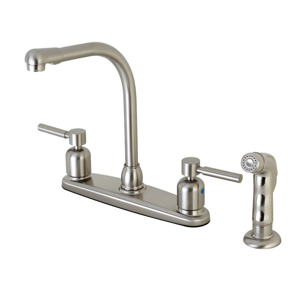 Kingston Brass FB751DLSP Concord 8-Inch Centerset Kitchen Faucet with Sprayer