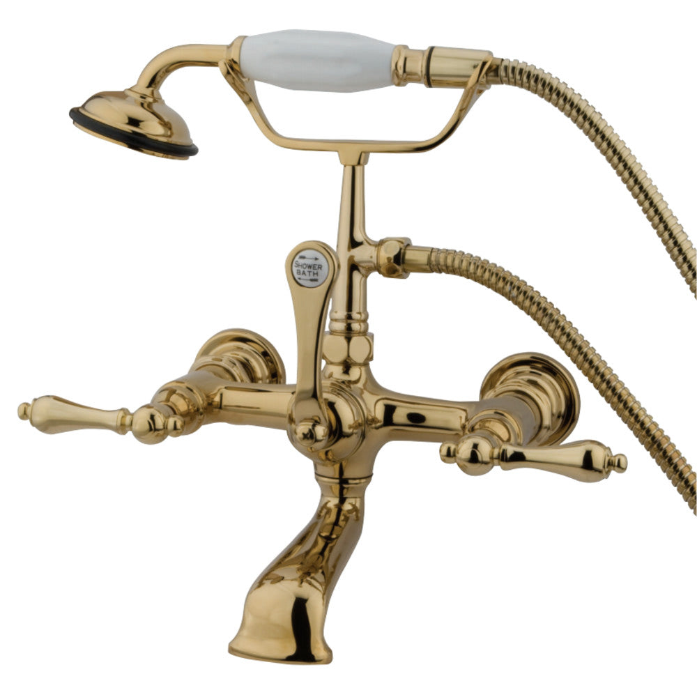 Vintage 7-Inch Wall Mount Tub Faucet with Hand Shower