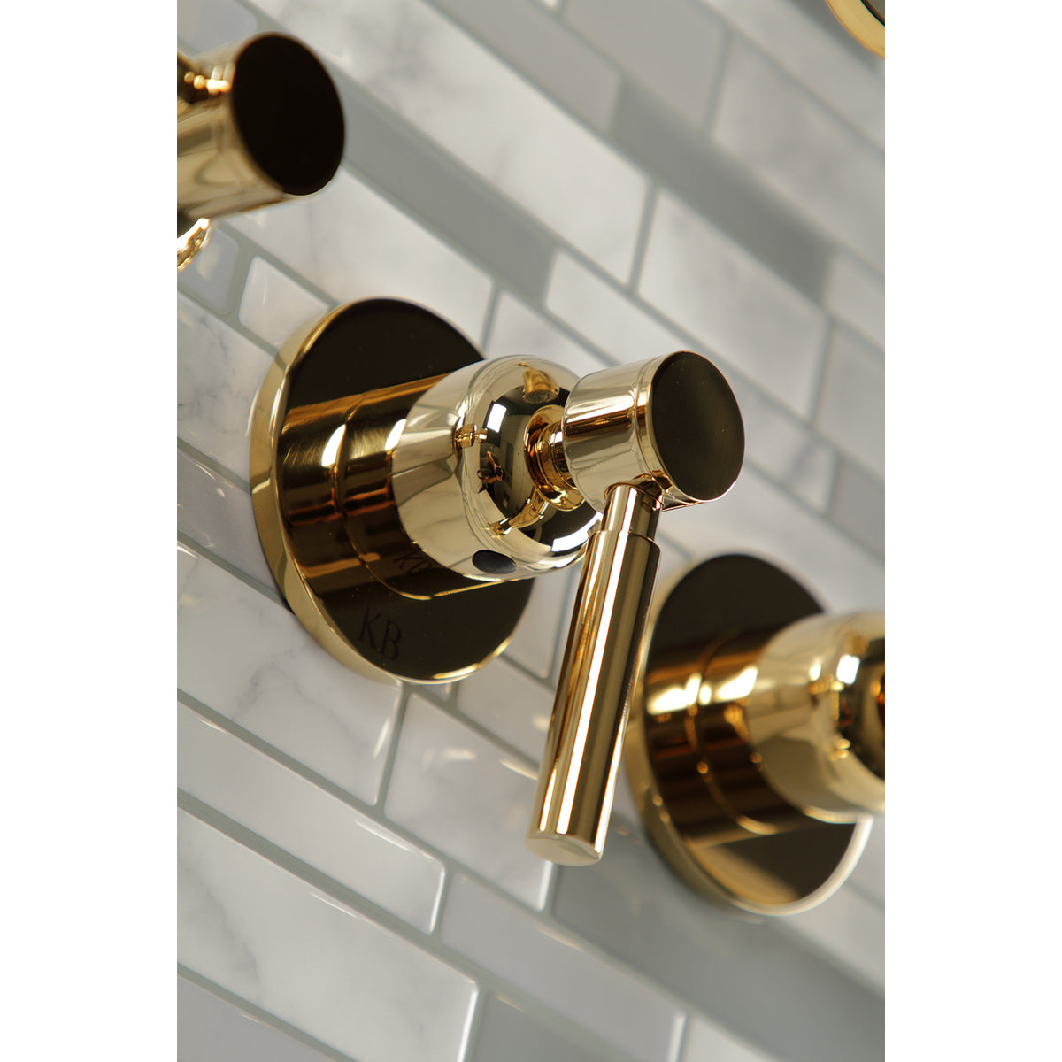 Concord Three-Handle Tub and Shower Faucet