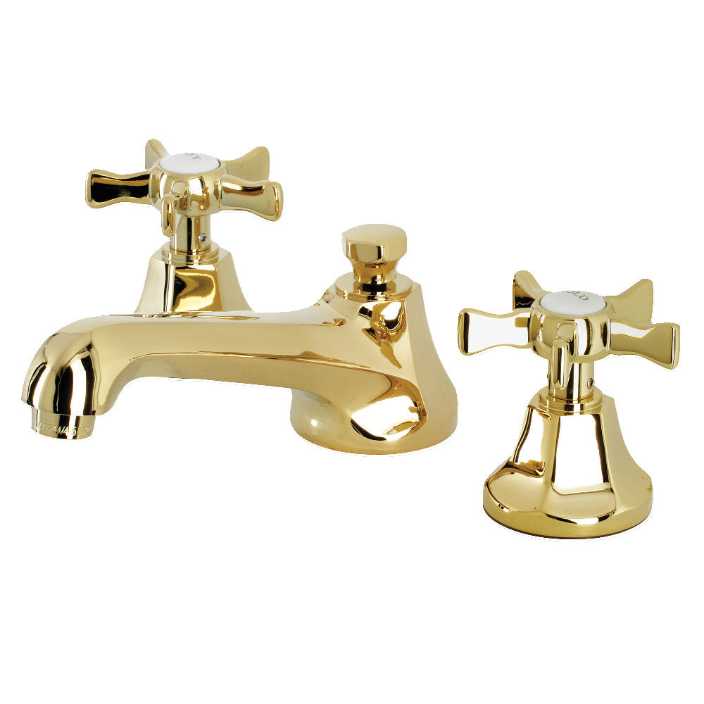 Kingston Brass KS4468NX Hamilton Widespread Bathroom Faucet with Brass Pop-Up