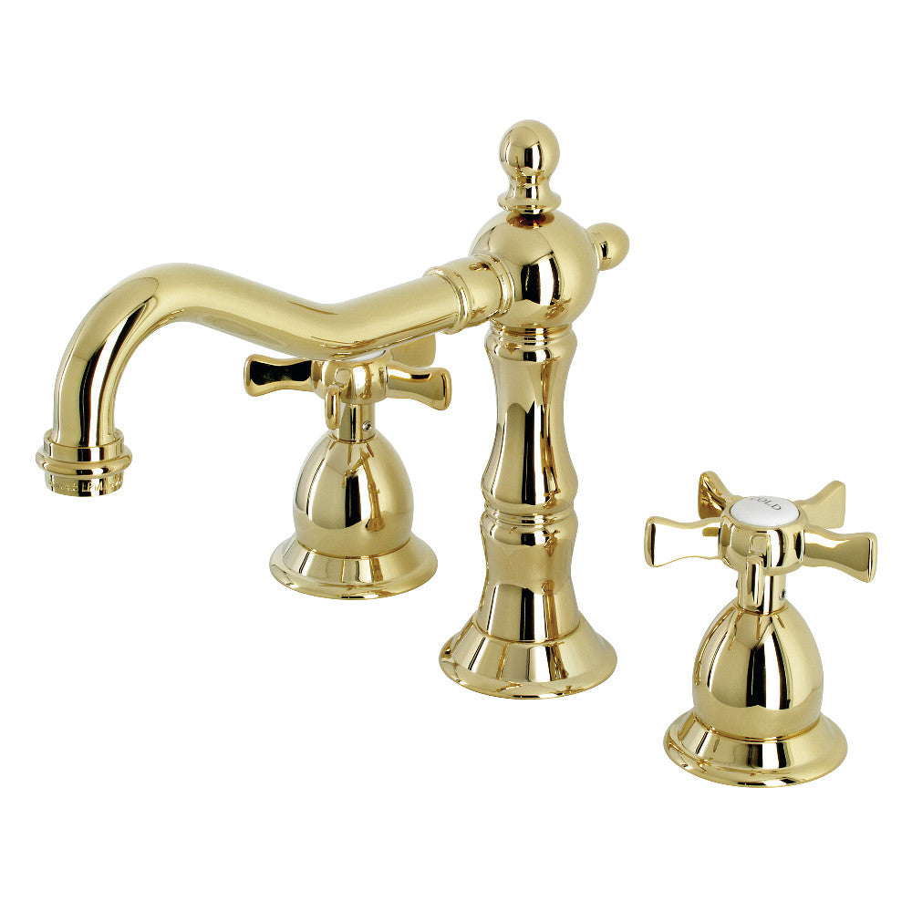 Kingston Brass KS1977NX Hamilton Widespread Bathroom Faucet with Brass Pop-Up