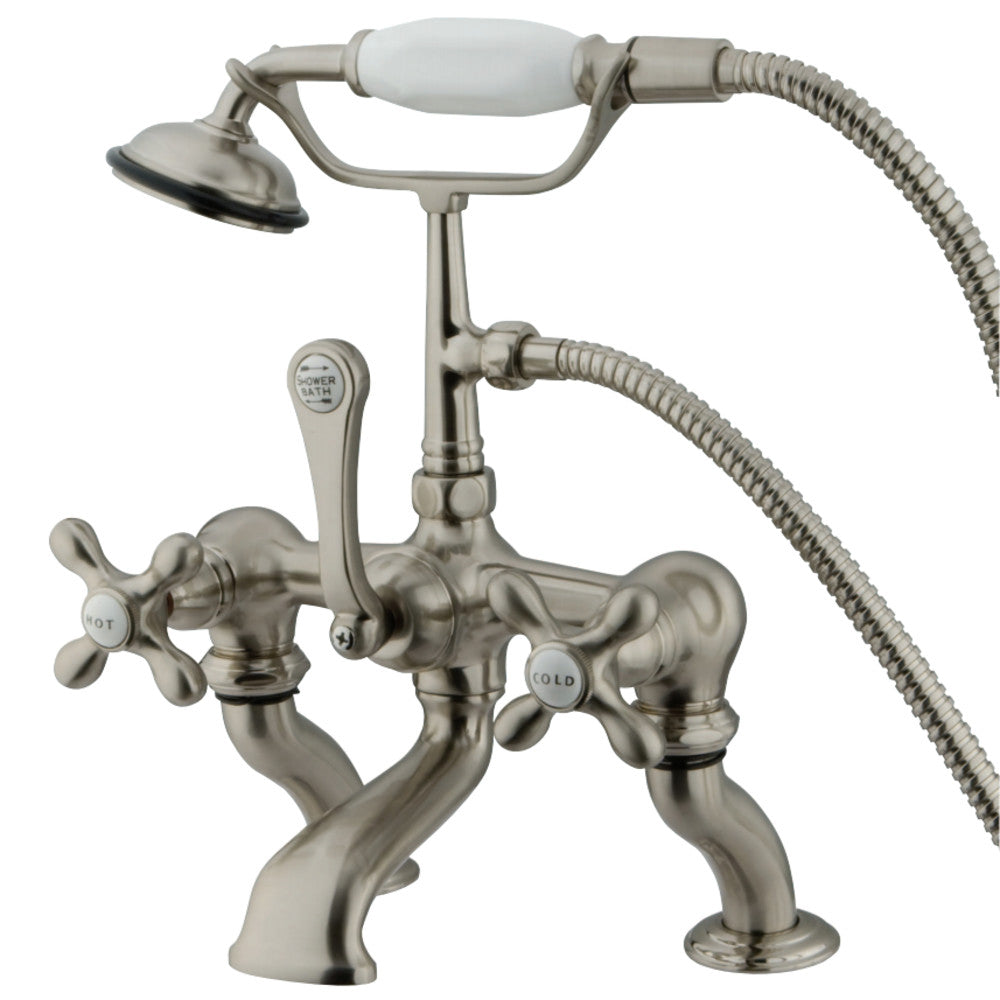 Vintage 7-Inch Deck Mount Tub Faucet with Hand Shower