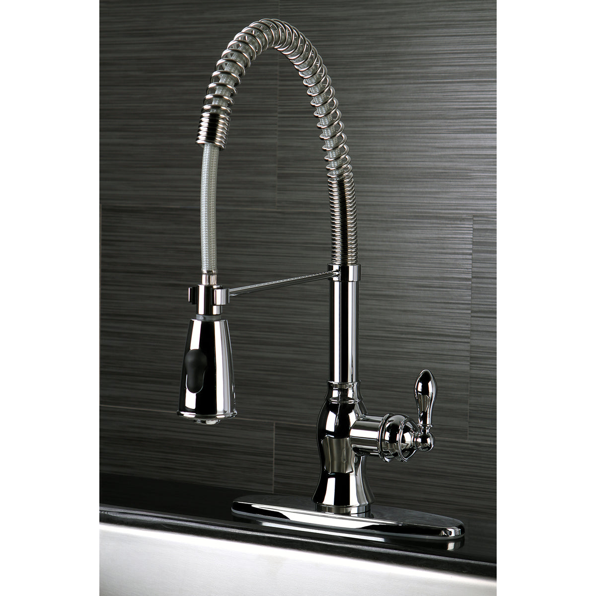 Gourmetier GSY8891ACL American Classic Single-Handle Pre-Rinse Kitchen Faucet