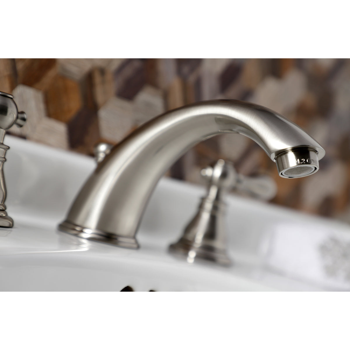 Kingston Brass KB962ACL American Classic Widespread Bathroom Faucet with Retail Pop-Up
