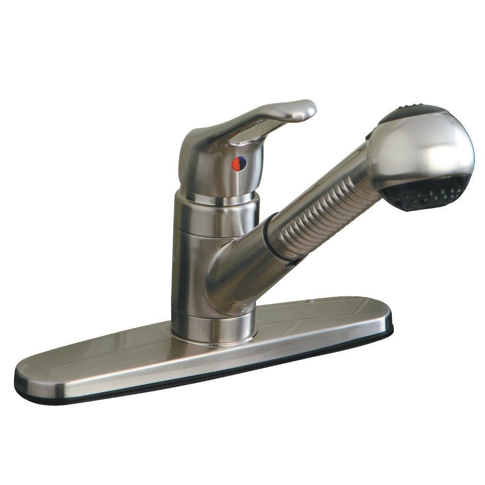 Kingston Brass KB701SP Single-Handle Pull-Out Kitchen Faucet