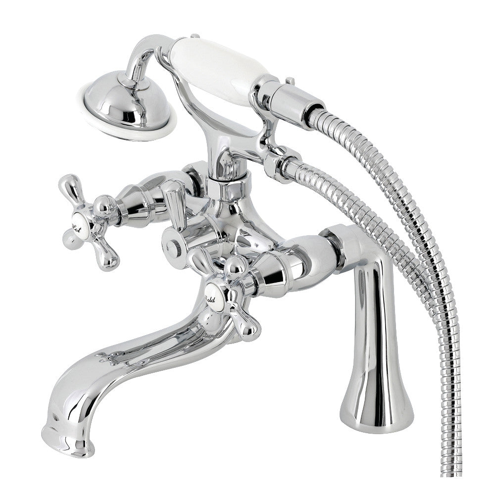 Kingston Deck Mount Clawfoot Tub Faucet with Hand Shower