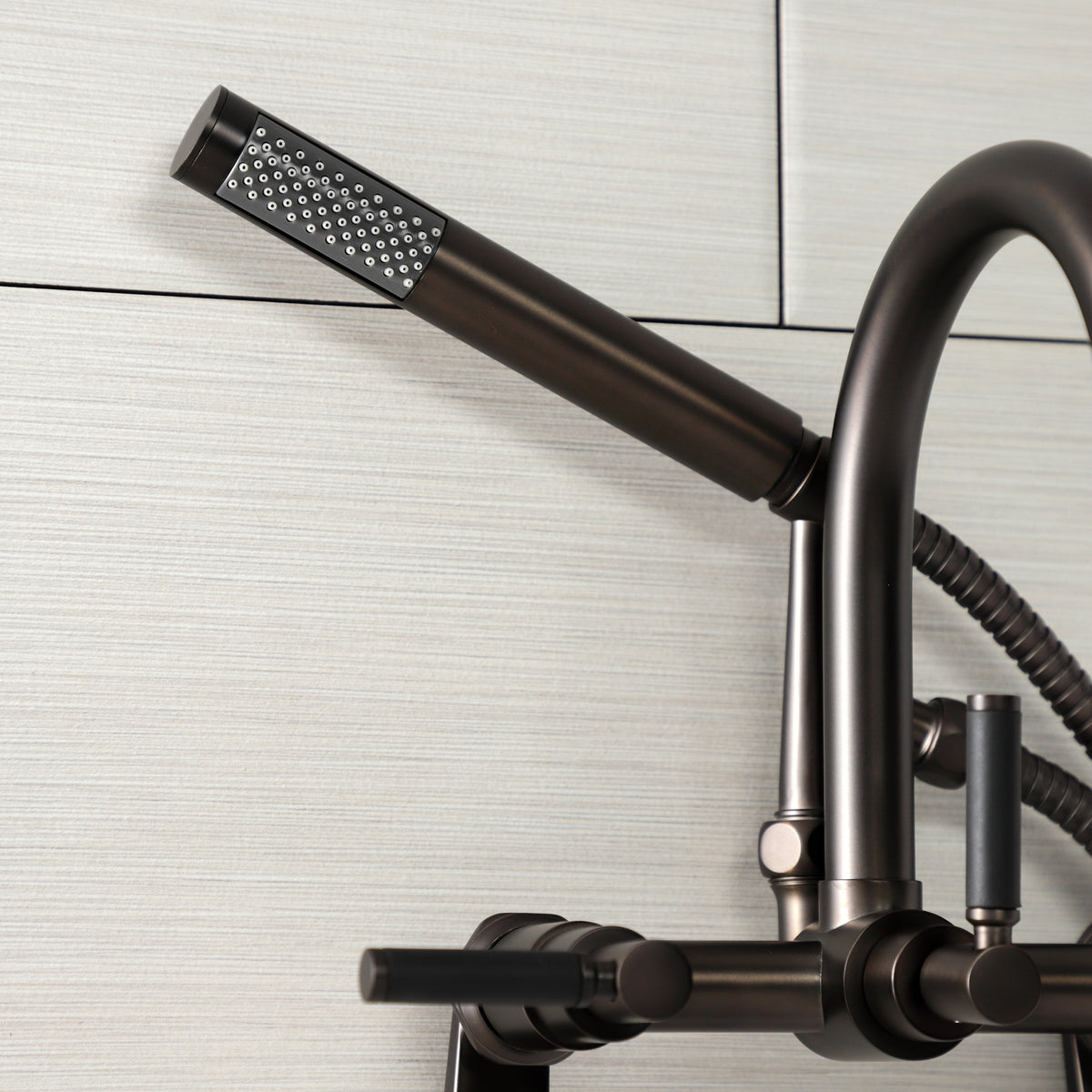 Vintage AE8150DKL Kaiser 7-Inch Adjustable Wall Mount Clawfoot Tub Faucet