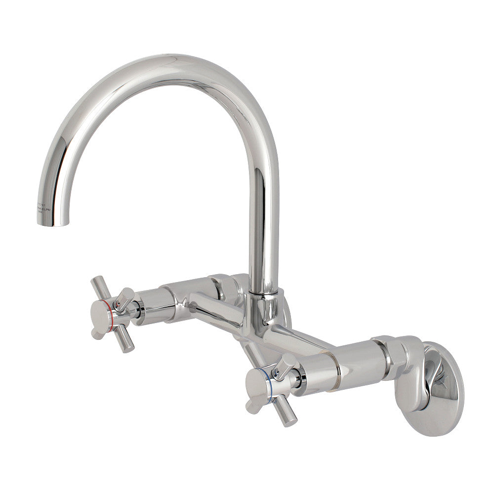 Kingston Brass KS414ORB Concord 8-Inch Adjustable Center Wall Mount Kitchen Faucet