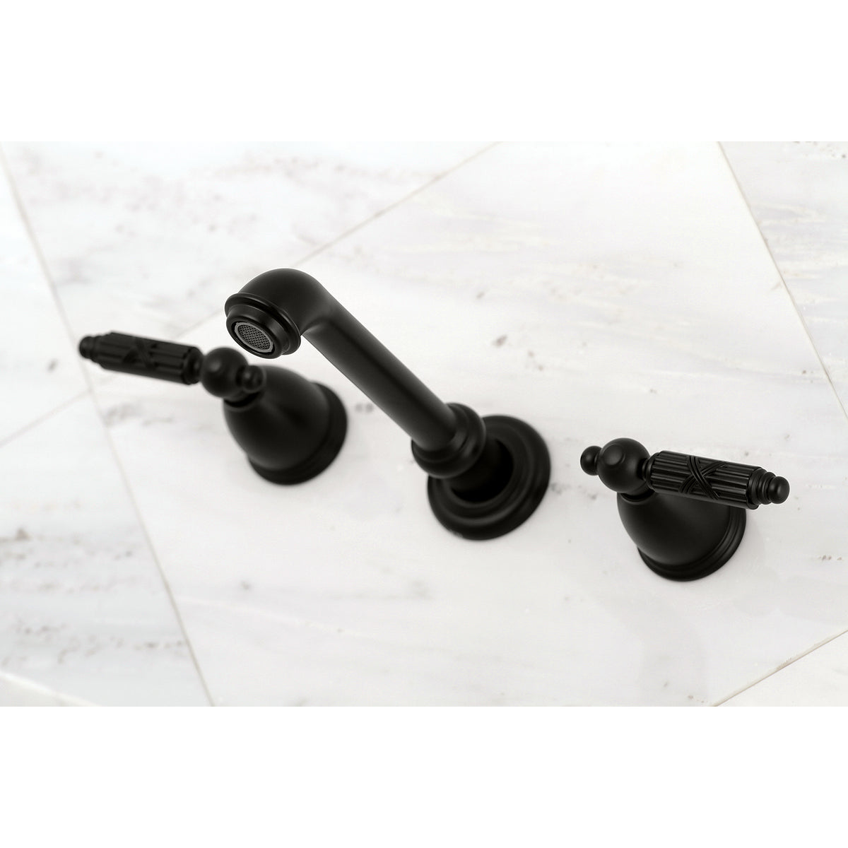 Kingston Brass KS7128GL Georgian Two-Handle Wall Mount Bathroom Faucet