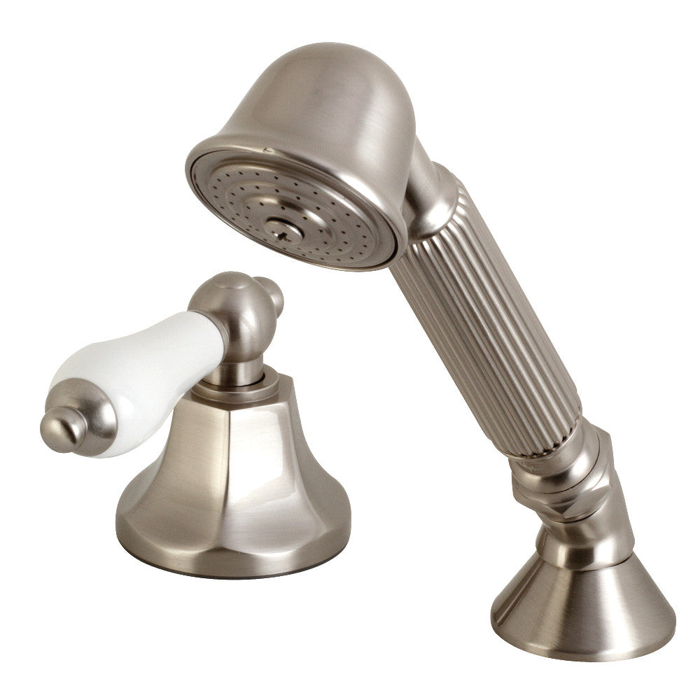 Kingston Brass Deck Mount Hand Shower with Diverter for Roman Tub Faucet