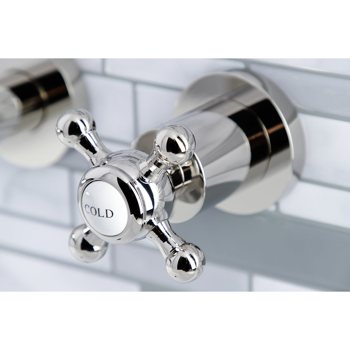 Kingston Brass KS8121BX Metropolitan 2-Handle 8 in. Wall Mount Bathroom Faucet