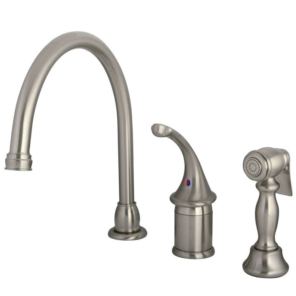 Kingston Brass KB3815GLBS Widespread Kitchen Faucet