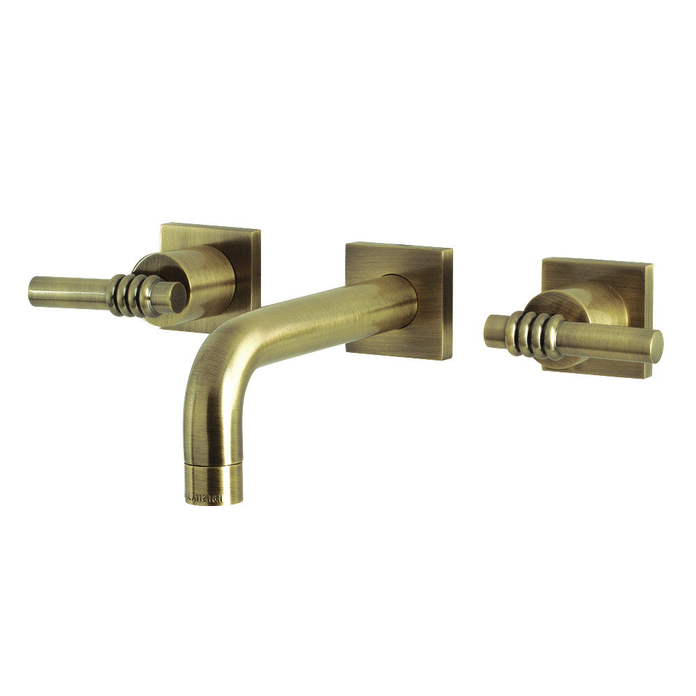 Kingston Brass KS6127ML Milano Two-Handle Wall Mount Bathroom Faucet