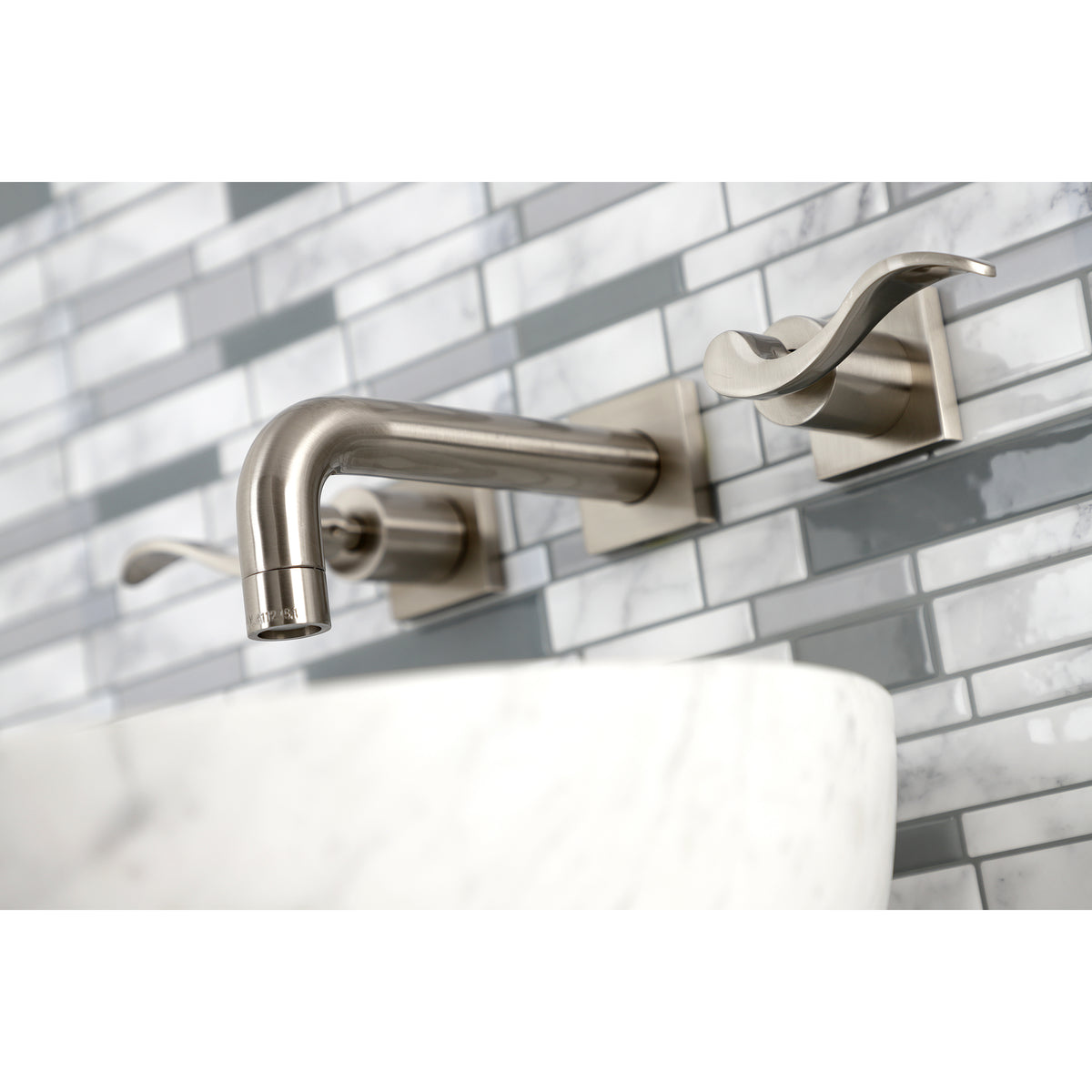 Kingston Brass KS6126DFL NuWave Two-Handle Wall Mount Bathroom Faucet
