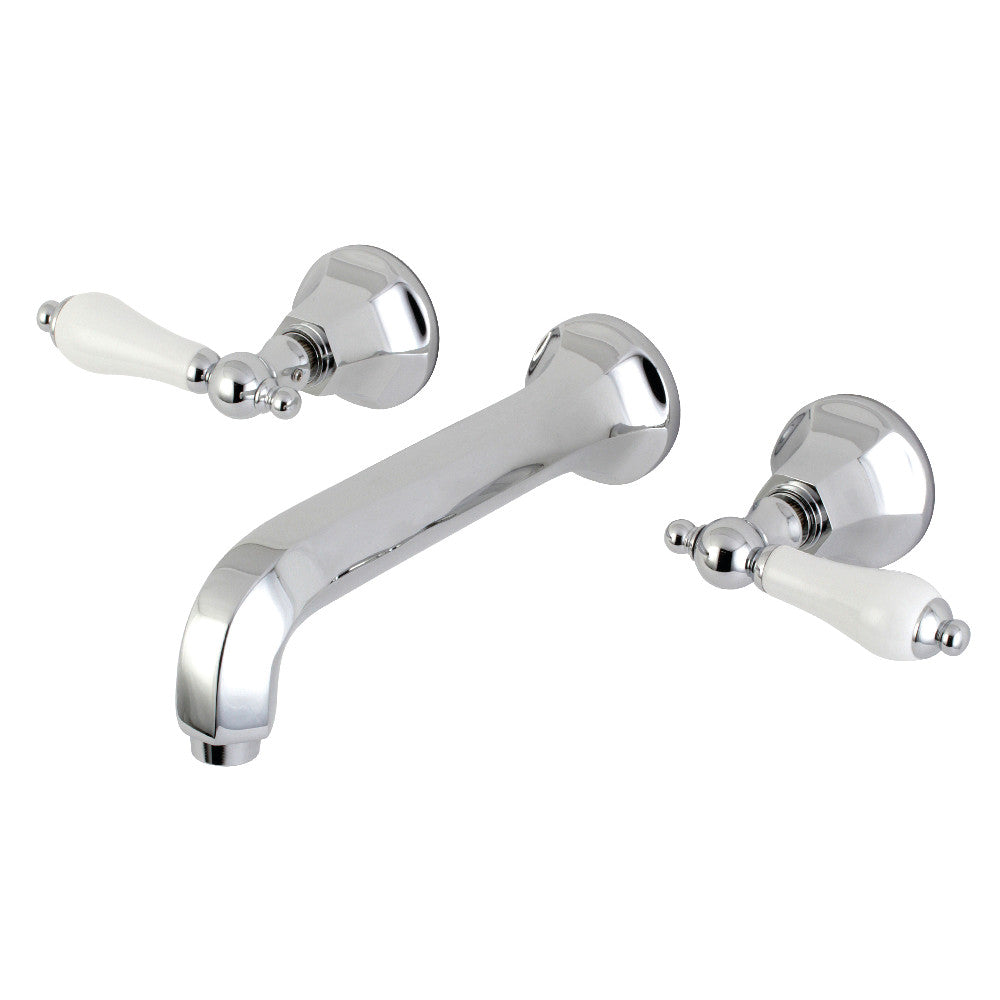 Kingston Brass KS4128PL Metropolitan 2-Handle Wall Mount Bathroom Faucet