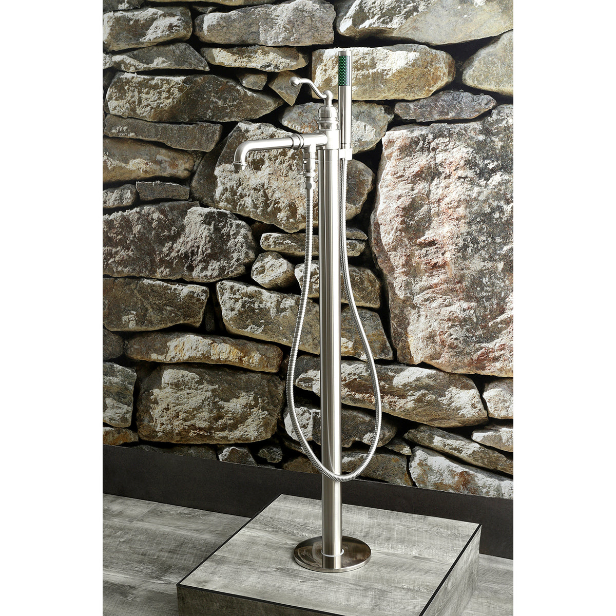 English Country Freestanding Tub Faucet with Hand Shower