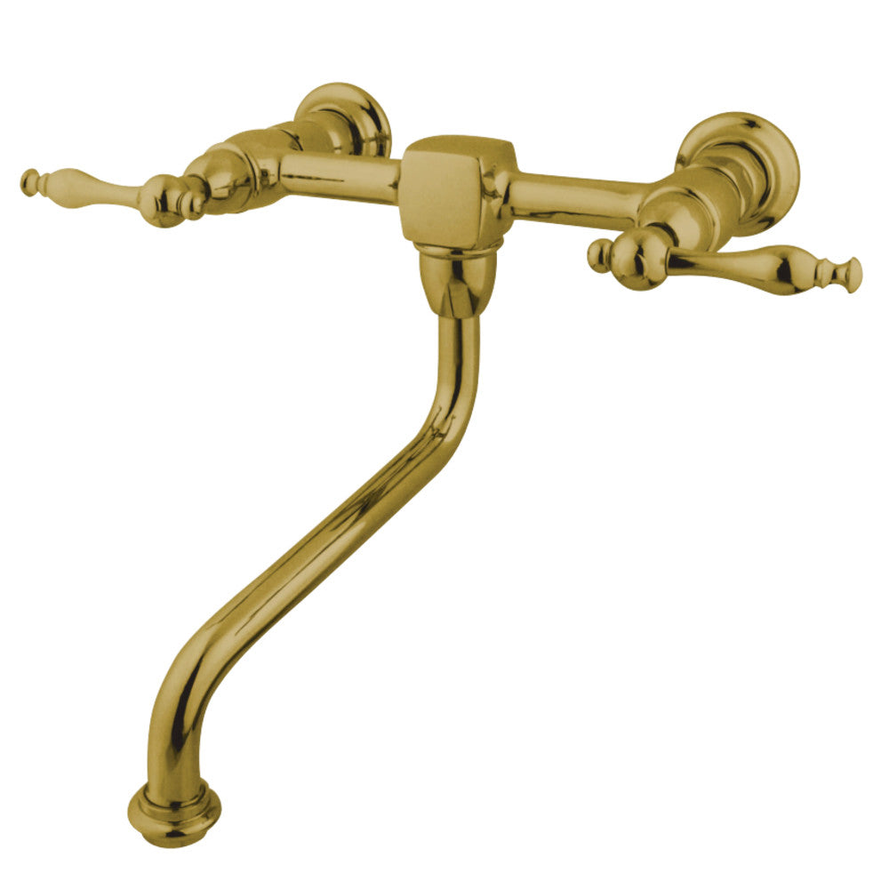 Kingston Brass KS1215NL Wall Mount Bathroom Faucet