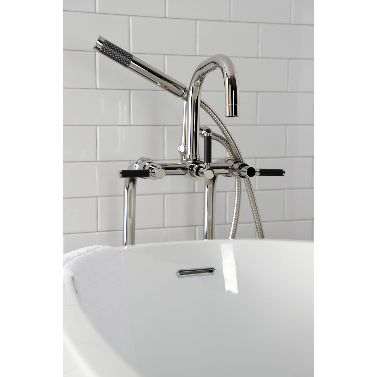 Vintage CCK8406DKL Concord Freestanding Tub Faucet with Supply Line,Stop Valve