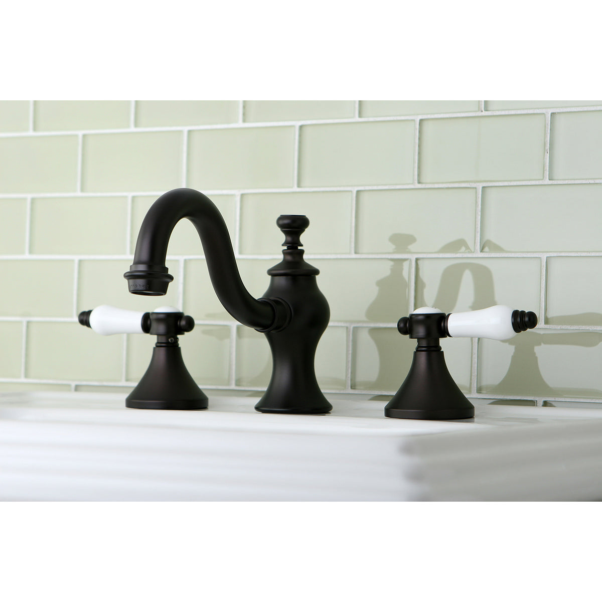 Kingston Brass KC7168BPL 8 in. Widespread Bathroom Faucet