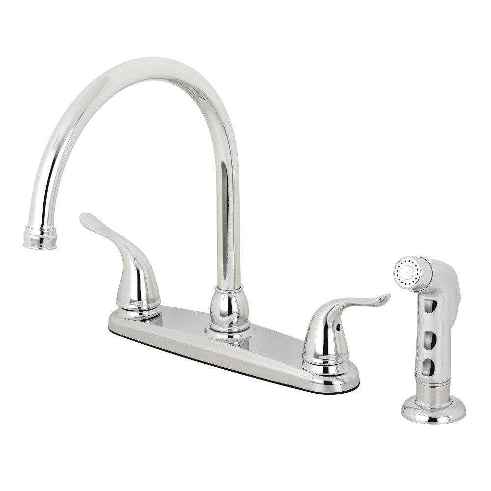 Kingston Brass KB791YLSP Yosemite 8-Inch Centerset Kitchen Faucet with Sprayer
