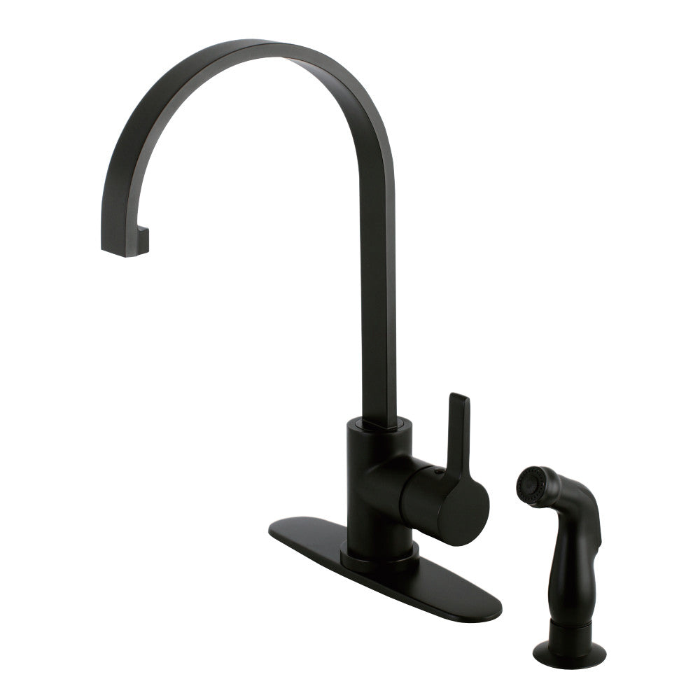 Gourmetier LS8713CTLSP Continental Single-Handle Kitchen Faucet with Side Sprayer
