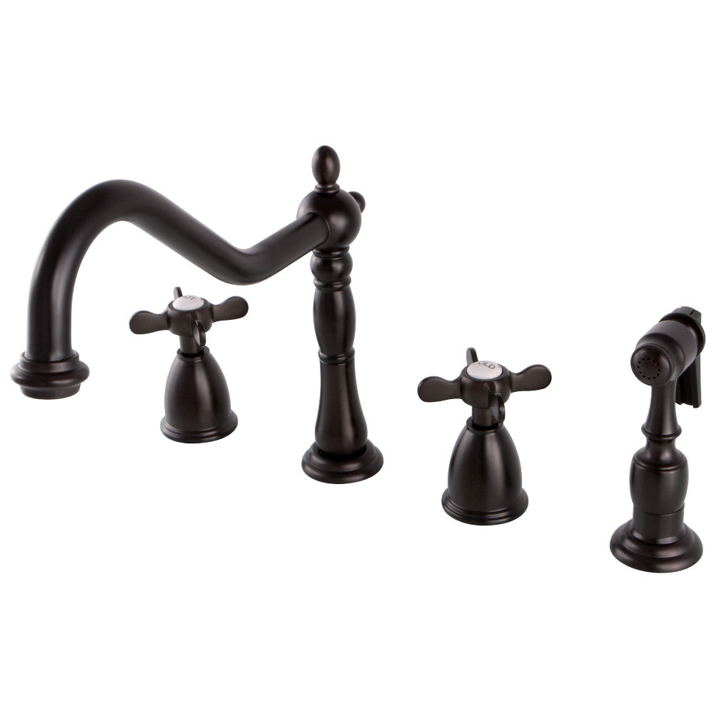 Kingston Brass KB1792BEXBS Widespread Kitchen Faucet