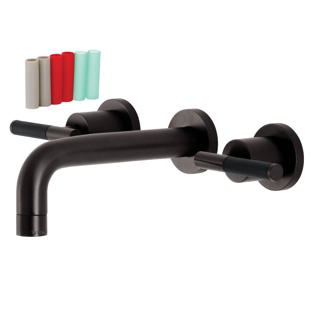 Kingston Brass KS8127CKL Kaiser Two-Handle Wall Mount Bathroom Faucet