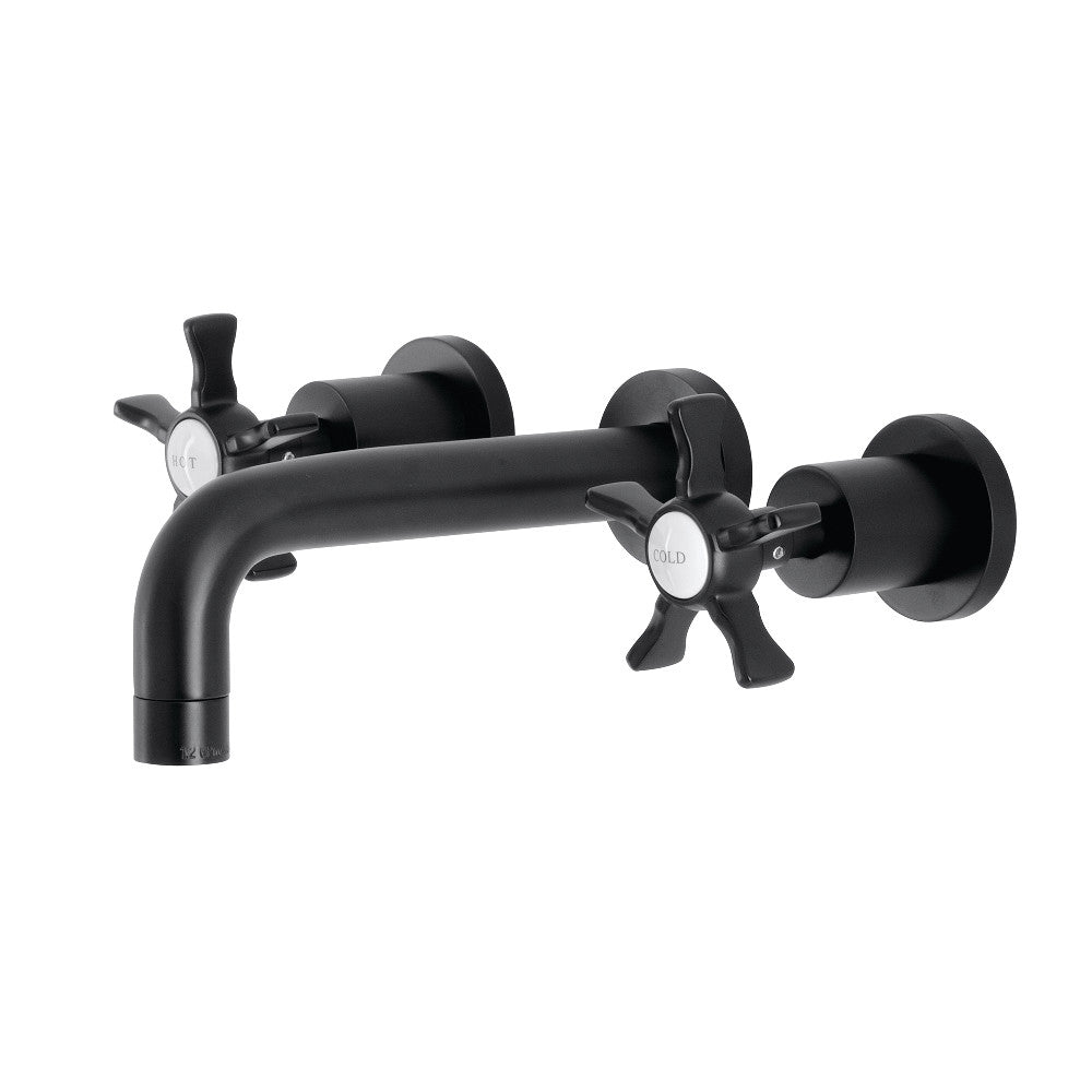 Kingston Brass KS8128NX Hamilton Two-Handle Wall Mount Bathroom Faucet