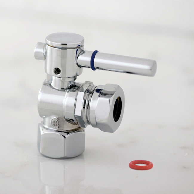 Kingston Brass 1/2" FIP X 1/2" or 7/16" Slip Joint Angle Stop Valve