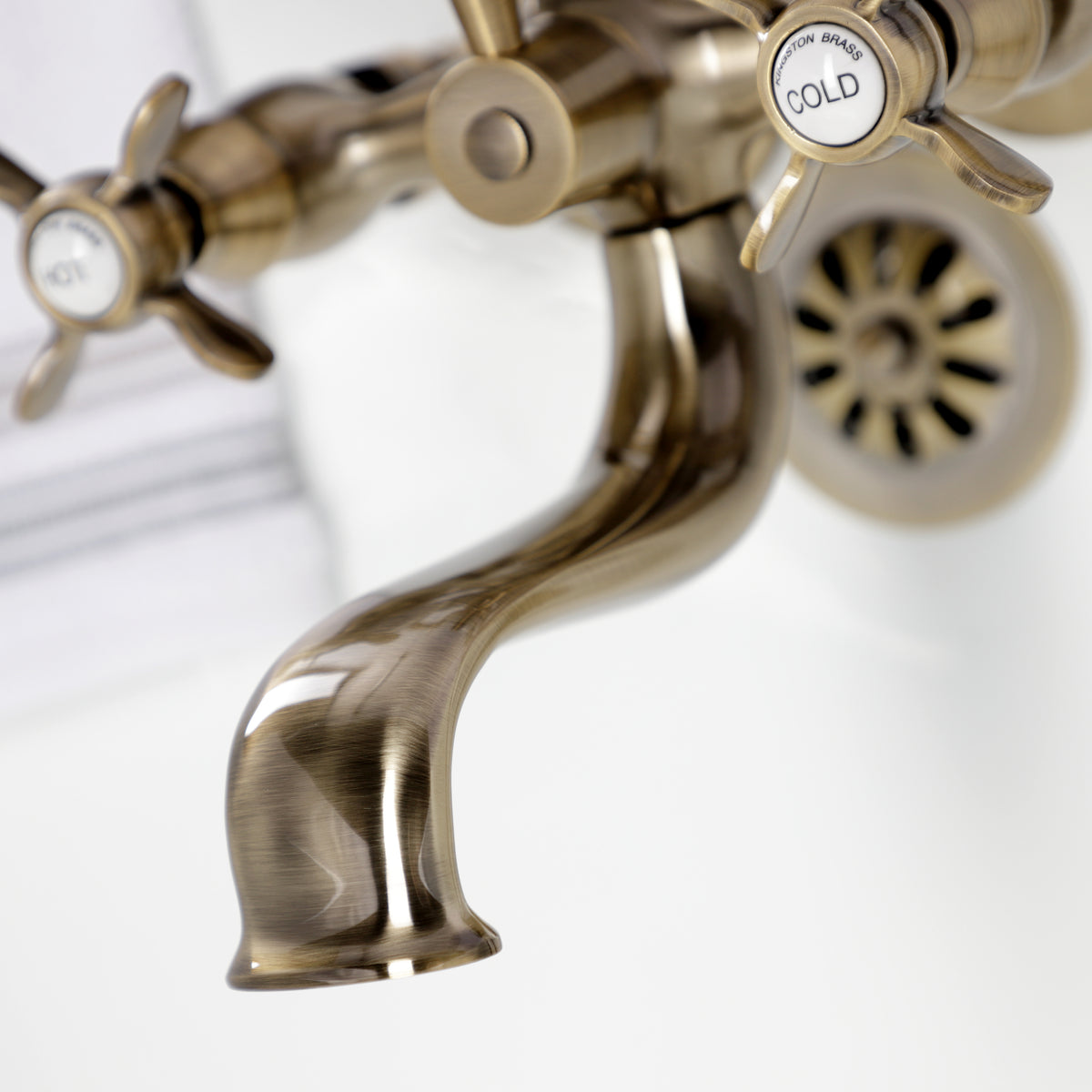 Essex Wall Mount Clawfoot Tub Faucet with Hand Shower