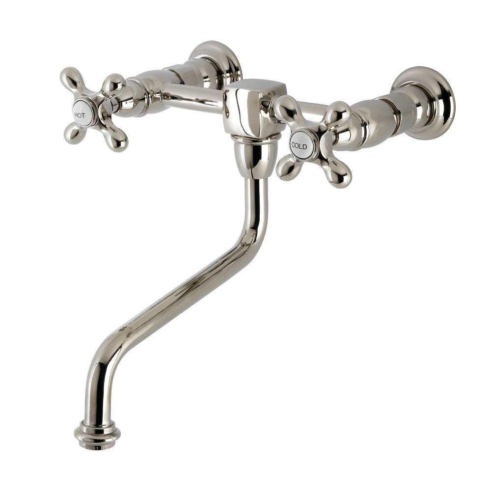 Kingston Brass KS1218AX Heritage Wall Mount Bathroom Faucet