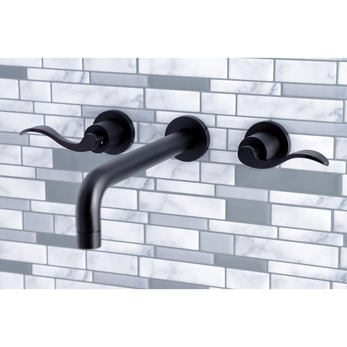 NuWave Two-Handle Wall Mount Tub Faucet
