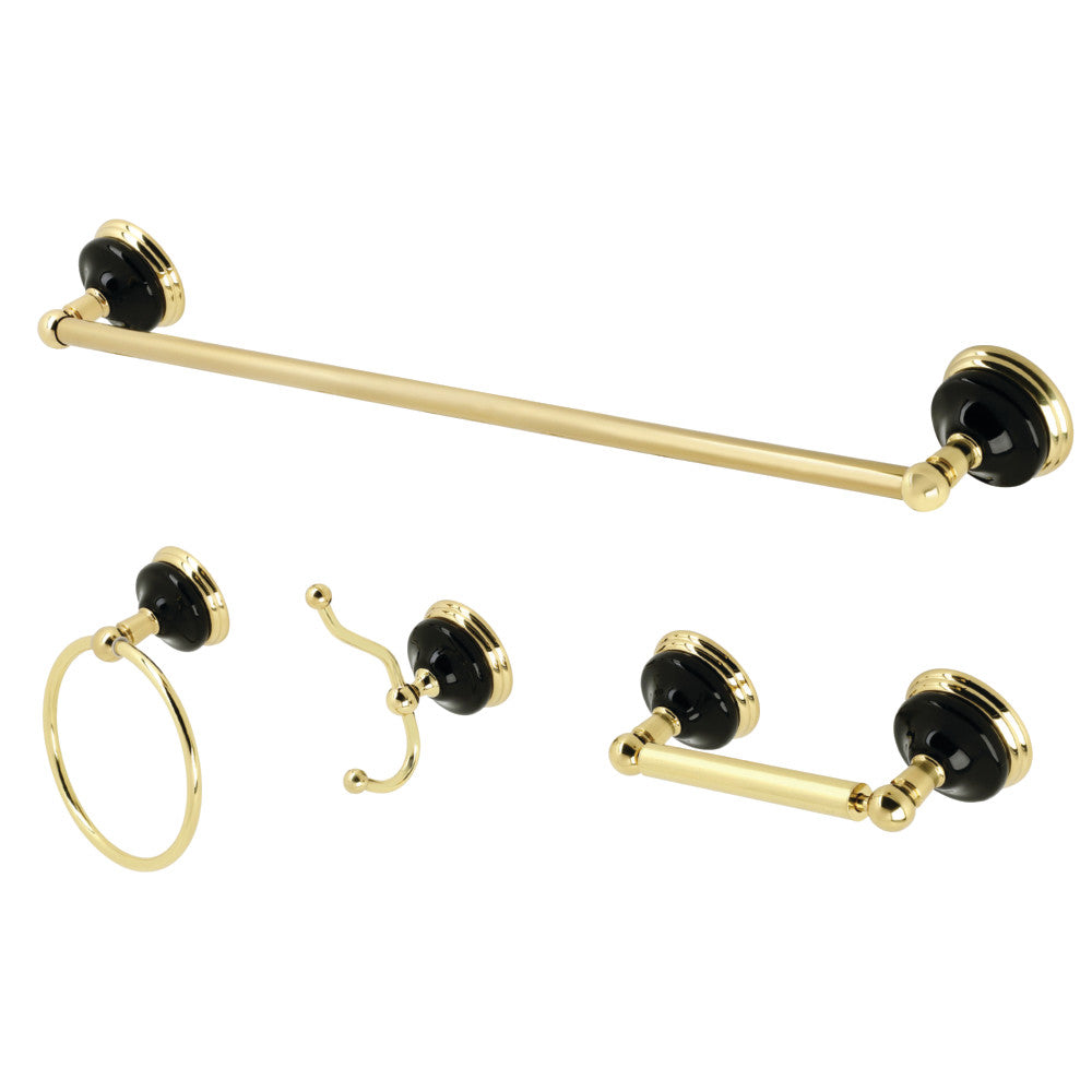 Kingston Brass Water Onyx 4-Piece Bathroom Accessory Set