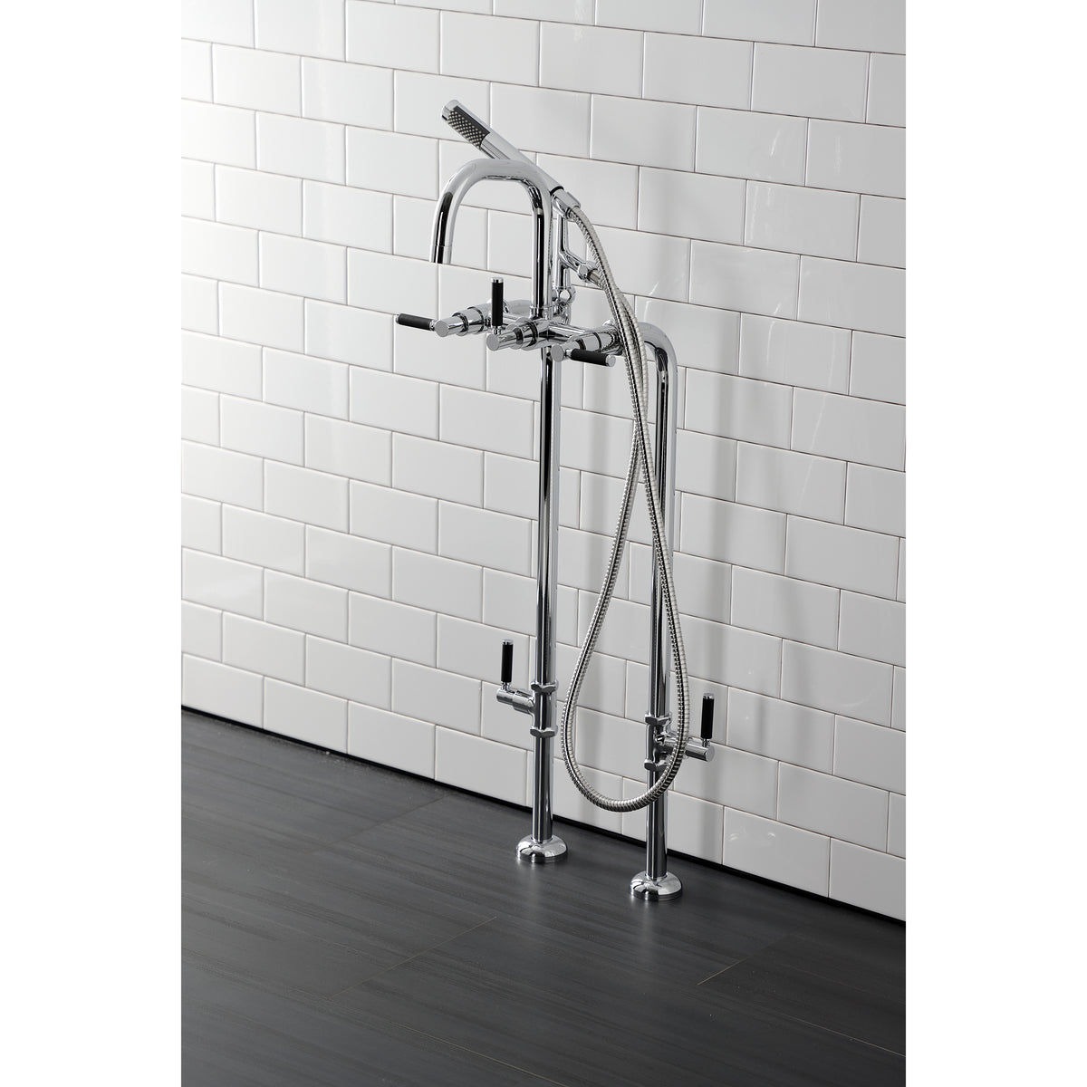 Vintage CCK8406DKL Concord Freestanding Tub Faucet with Supply Line,Stop Valve