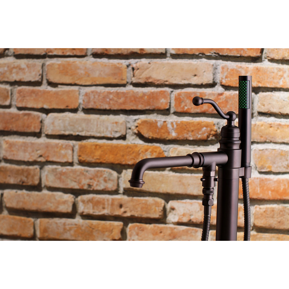 English Country Freestanding Tub Faucet with Hand Shower